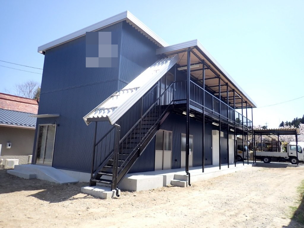 加工場・店舗併設2F建て倉庫設置その1